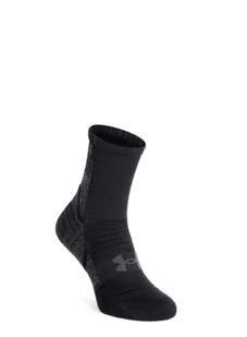 Skarpety biegowe Under Armour ArmourDry Run Wool - black/gray - Skarpetki i podkolanówki sportowe - miniaturka - grafika 1