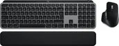 Zestawy myszka + klawiatura - Logitech MX Keys S Combo for Mac klawiatura Dołączona myszka Dom/Biuro RF Wireless + Bluetooth QWERTZ Niemiecki Aluminium, Czarny 920-012840 - miniaturka - grafika 1