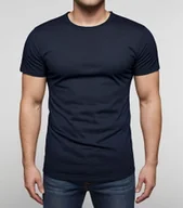 Koszulki męskie - T-shirt premium 190g bawełniany granatowy Recea - XL - miniaturka - grafika 1