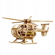 Puzzle - Wooden.City Śmigłowiec Helicopter Drewniane Puzzle 3D - miniaturka - grafika 1