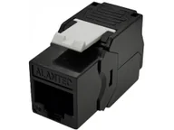 Wtyczki i adaptery - Moduł keystone RJ45 beznarzędziowy UTP kat.5e, SLIM, kolor czarny ALANTEC - miniaturka - grafika 1