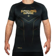 Kimona, stroje i obuwie - Rashguard do MMA/BJJ męski Ground Game Gold 2.0 z krótkim rękawem - miniaturka - grafika 1
