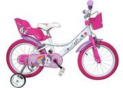 Rowery - Dino Bikes 16" różowy - miniaturka - grafika 1