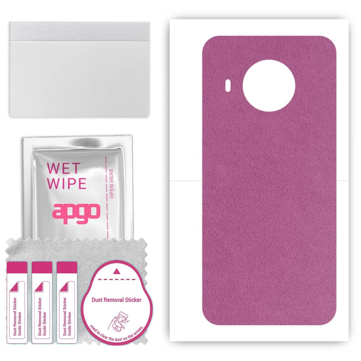 Folia naklejka skórka strukturalna na TYŁ Zamsz do Nokia X100 - Zamsz Fioletowy - apgo SKINS