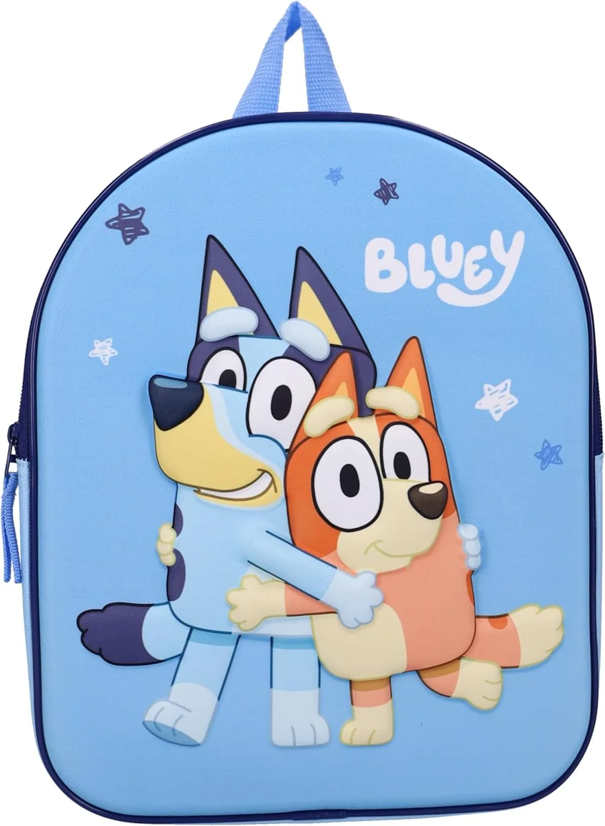 Plecak Bluey 3D dla dzieci rozmiar M 9 l zamek z motywem