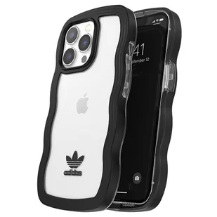 Adidas OR Wavy Case iPhone 13 Pro /13 6,1" czarny-przezroczysty/black-transparent 51900 - Etui i futerały do telefonów - miniaturka - grafika 1