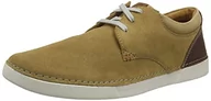 Półbuty męskie - Clarks Męskie buty sznurowane Gereld, ciemny zamsz, 10 UK - miniaturka - grafika 1