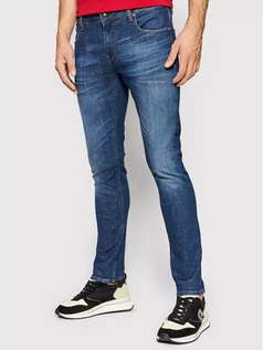 Spodnie męskie - Guess Jeansy M2RAN1 D46AD Granatowy Skinny Fit - grafika 1