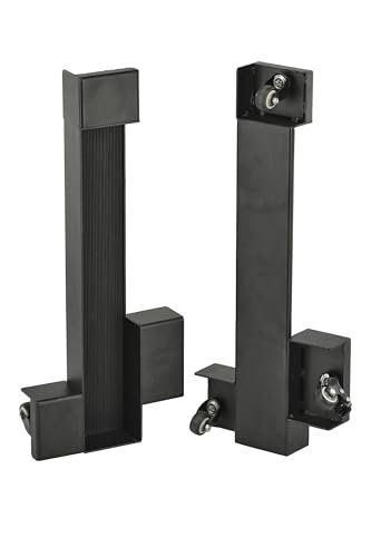 GEWA Piano Caster PC-10B, kółka transportowe do fortepianu/pianina elektrycznego/pianina cyfrowego, 3 kółka skrętne – antypoślizgowe, nośność 100 kg, do szkoły, na scenę, studio