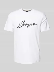 T-shirt z wyhaftowanym logo model ‘Thompson’ - Koszulki męskie - miniaturka - grafika 1