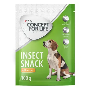Concept for Life Concept for Life Insect Snack marchew 3 x 100 g - Przysmaki dla psów - miniaturka - grafika 2
