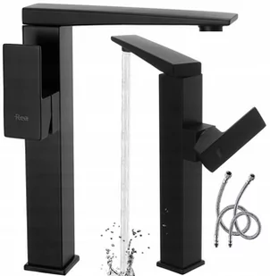 Rea Bateria umywalkowa Rea Levi Black Wysoka - Baterie umywalkowe - miniaturka - grafika 1
