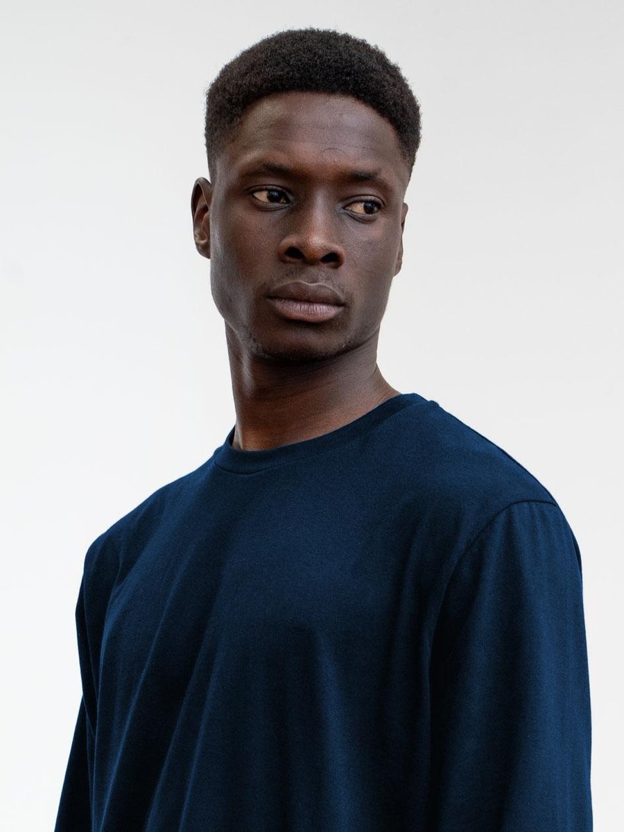 Longsleeve Koszulka Z Długim Rękawem Męska Granatowa UrbanCity KLASYCZNA M