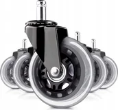 Fotele gamingowe - GALAXIA KÓŁKA DO FOTELA Obrotowego Krzesła Kauczukowe Gumowe Silikonowe 5 SZT 11mm - miniaturka - grafika 1