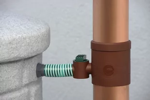 Zbieracz wody deszczowej z zaworem MPI brązowy - Zbiorniki na deszczówkę - miniaturka - grafika 2