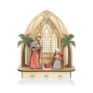 Ozdoby bożonarodzeniowe - Świecąca SZOPKA stajenka LED-owa ŚWIĘTA RODZINA dekoracja BOŻE NARODZENIE - miniaturka - grafika 1