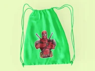 Torby szkolne - WOREK DO SZKOŁY WF/BUTY DEADPOOL + IMIĘ - miniaturka - grafika 1