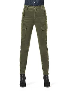 G-STAR RAW Damskie spodnie High G-Shape Cargo Skinny, Zielony (Dk Algae Gd C106-c026), 27W / 32L - Spodnie damskie - miniaturka - grafika 1