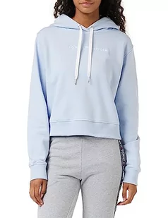 Tommy Hilfiger Damski sweter z kapturem Reg Frosted Corp, Niebieski bryzowy, XS - Swetry damskie - miniaturka - grafika 1