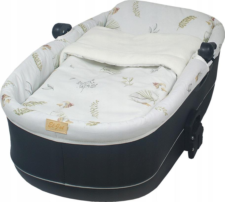 Zestaw Do Gondoli Pościel+otulacz+materacyk Gąska/ecru