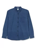 Koszule męskie - Wrangler Męska koszula z guzikami, 1 PKT Button DOWN Shirt, ciemny indygo, rozmiar S - miniaturka - grafika 1