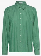 Koszule damskie - Opus Fenare, zielona koszula damska w paski, r.44 - miniaturka - grafika 1