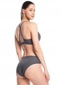 Majtki damskie - LAMA FIGI BIKINI LASER CUT L-POL5022BI-03 S grafitowy - miniaturka - grafika 1