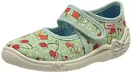 Kapcie damskie - Superfit kapcie dziewczęce belinda, Zielony czerwony 7010, 23 EU - miniaturka - grafika 1