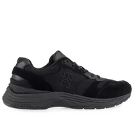 Buty sportowe męskie - Buty Tommy Hilfiger Modern Prep Bananatex FM0FM04413-BDS - czarne - miniaturka - grafika 1