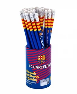 Ołówki grafitowe z gumką FC Barcelona (36szt)ASTRA - Przybory szkolne - miniaturka - grafika 1