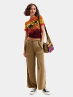 Koszulki i topy damskie - Desigual T-Shirt Dubai 24SWTK87 Pomarańczowy Regular Fit - miniaturka - grafika 1