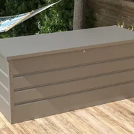 Skrzynie ogrodowe - Skrzynia ogrodowa ze stali ocynkowanej szara - 750L - TOMASO - miniaturka - grafika 1