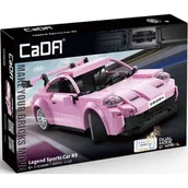 Klocki - Klocki Konstrukcyjne CaDA Auto Sportowe różowy samochód Wyścigowy Legand Sports Cars RS Wyścigówka 280 elementów RC Dual Mode - miniaturka - grafika 1