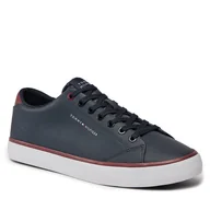 Półbuty męskie - Sneakersy Tommy Hilfiger Th Hi Vulc Core Low Leather FM0FM05041 Desert Sky DW5 - miniaturka - grafika 1