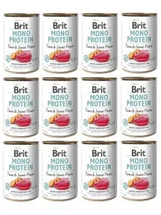 Brit Mono protein tuna & sweet potato 400g - Mokra karma dla psów - miniaturka - grafika 1