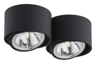 Kaspa Lumos Lampa sufitowa 2-punktowa Czarny 70255202 - Oprawy, klosze i abażury - miniaturka - grafika 1