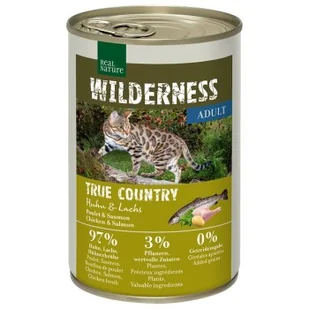 REAL NATURE WILDERNESS Adult True Country kurczak i łosoś 24x400 g - Mokra karma dla kotów - miniaturka - grafika 1