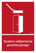 Systemy ekspozycyjne i znaki informacyjne - BC059 SYSTEM ODDYMIANIA GRAWITACYJNEGO, FS - FOLIA SAMOPRZYLEPNA FOTOLUMINESCENCYJNA; (100X148MM) - miniaturka - grafika 1
