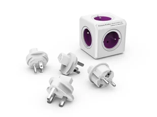 Orno Rozgałęźnik PowerCube z 5 gniazdowym gniazdem + 4 wtyczki różowy 1820/FRRW4P - Przedłużacze i rozgałęźniki - miniaturka - grafika 6