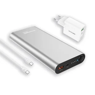 RealPower PB-20000PD Litowo-jonowa (Li-Ion) 20000 mAh Aluminium - Powerbanki - miniaturka - grafika 1