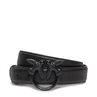 Pasek Damski Pinko Love Berry H3 Belt. PE 24 PLT01 100125 A1K2 Czarny - Paski - miniaturka - grafika 1