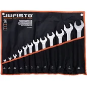 Klucze i nasadki - Jufisto Klucz płasko-oczkowy 6-32 mm komplet 12 szt. - miniaturka - grafika 1