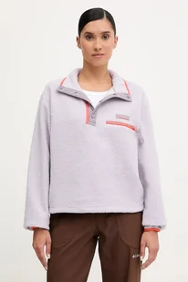 Columbia bluza sportowa Helvetia kolor fioletowy gładka 2092231 - Bluzy damskie - miniaturka - grafika 1
