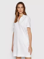 Sukienki - Calvin Klein Sukienka codzienna K20K203838 Biały Regular Fit - miniaturka - grafika 1