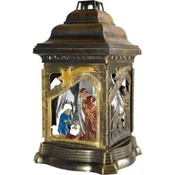 Lampiony i znicze - Znicz szklany szopka 25,5 cm złoty - miniaturka - grafika 1