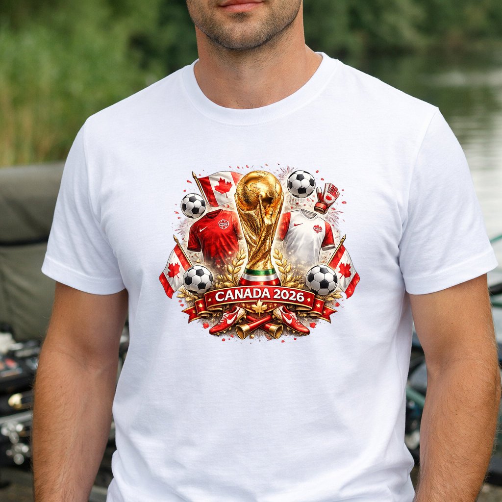 Koszulka WORLD CUP 2026 KANADA kolor biały rozmiar XL