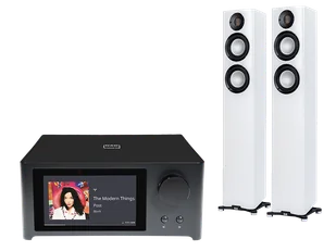 NAD C 700 V2 (czarny) + Carina FS247.4 (biały) - Zestawy stereo - miniaturka - grafika 1