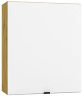 Szafki kuchenne - Jednodrzwiowa Szafka Biały Kuchenna Górna 60 Cm + Dąb Artisan S0-N79 - miniaturka - grafika 1