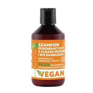 Bioelixire VEGAN Szampon Algi morskie, Bio bambus 300ml - Szampony do włosów - miniaturka - grafika 2