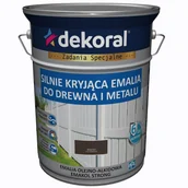 Emalie - Dekoral Emalia Ftalowa  Emakol Strong Brązowy Pojemność 5 L - miniaturka - grafika 1